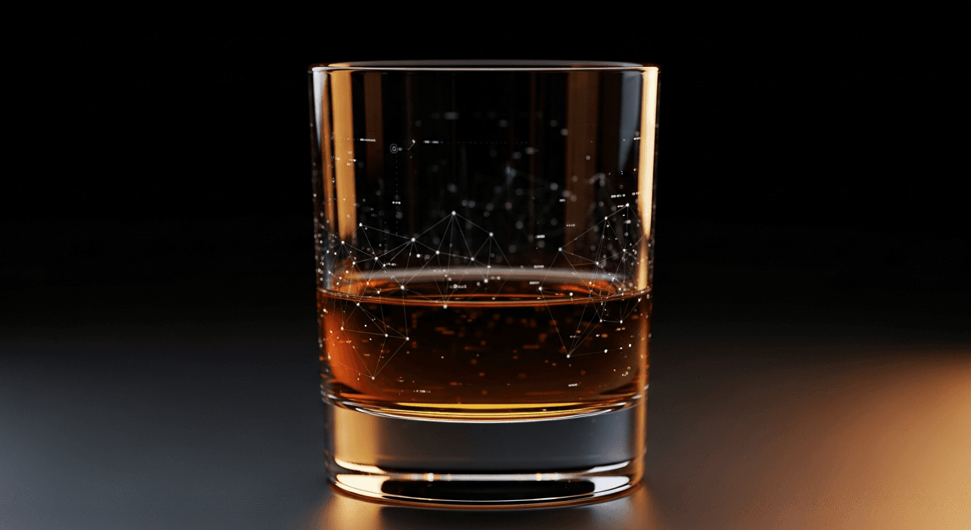 Whiskey data visualization background texture